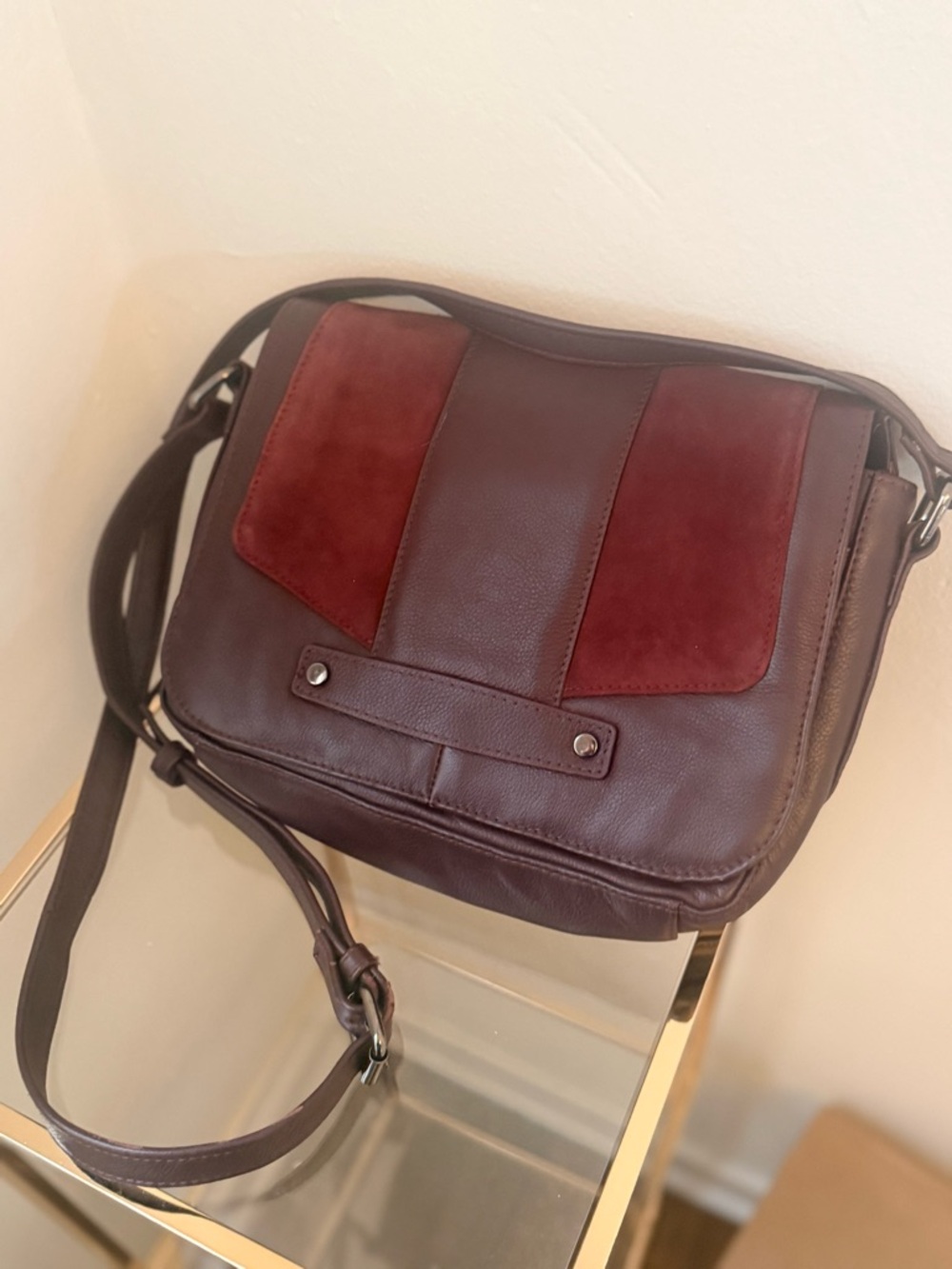 Hotter Erin Burgundy Crossbody Bag